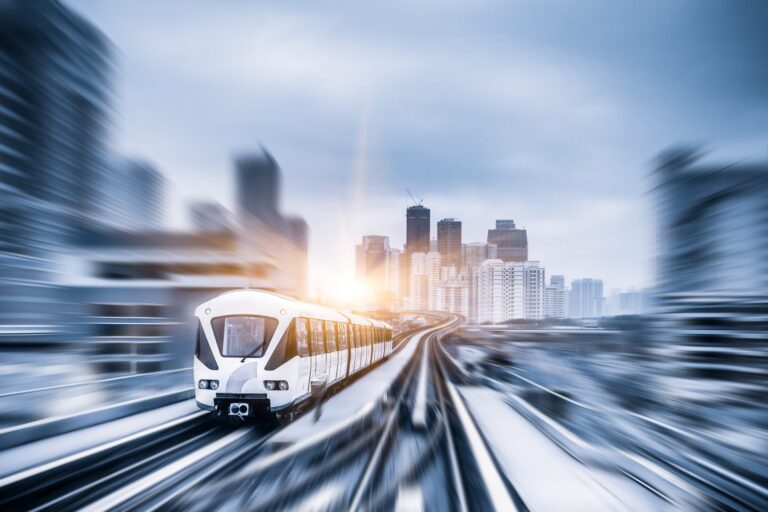 Sky,Train,Through,The,City,Center,In,Kuala,Lumpur,motion,Blur