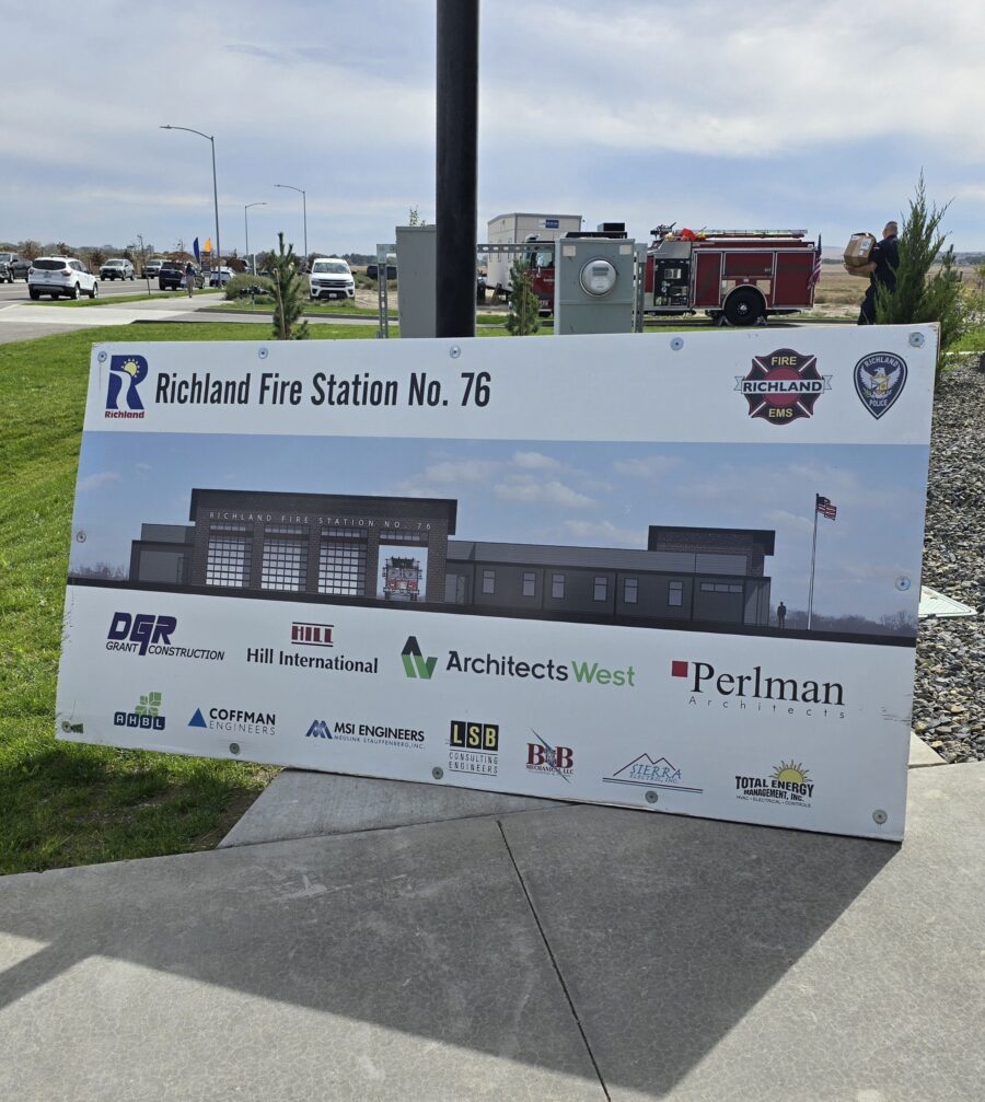 City of Richland Fire Station No.76 Ribbon Cutting Sign