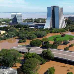 Aerial,Drone,View,Capturing,The,Extensive,Flooding,In,Houston,Following