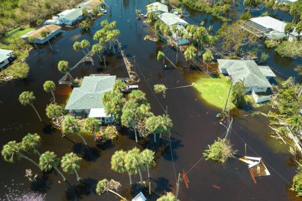 Hurricane,Ian,Flooded,Houses,In,Florida,Residential,Area.,Natural,Disaster