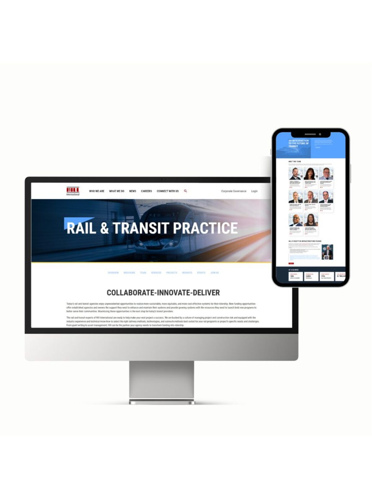 Rail and Transit practice Landing Page